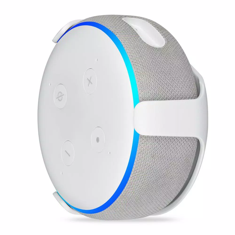 Wasserstein Wall Mount for Echo Dot (3rd Gen) Smart Speaker - White