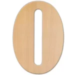 Jeff McWilliams Designs 15 in. Oversized Unfinished Wood Letter (O) - Industrial Style Wall Decor thumbnail 1
