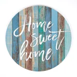 P Graham Dunn Home Sweet Home Blue Oversized Rustic Wood Wall Decor thumbnail 1