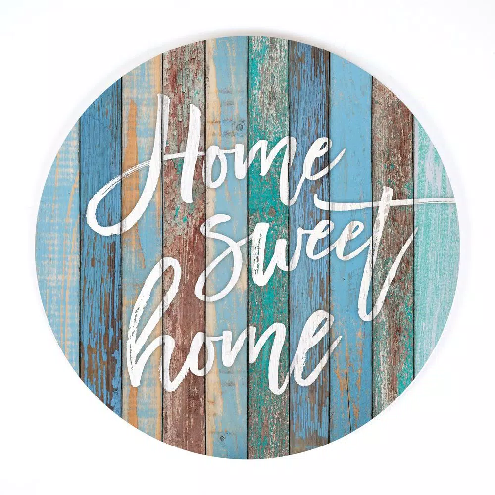 P Graham Dunn Home Sweet Home Blue Oversized Rustic Wood Wall Decor