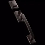 Baldwin Prestige Spyglass Single Cylinder Venetian Bronze Door Handleset with Square Lever thumbnail 6