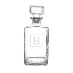 Cathy's Concepts Personalized Glass Whiskey Decanter with Beveled Stopper - 34 oz thumbnail 1