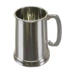 Heim Concept Silver 19 oz. Sheffield Pewter Tankard with Glass Bottom thumbnail 2