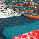 Lush Decor Boho Stripe Turquoise and Tangerine Striped Throw Blanket thumbnail 3