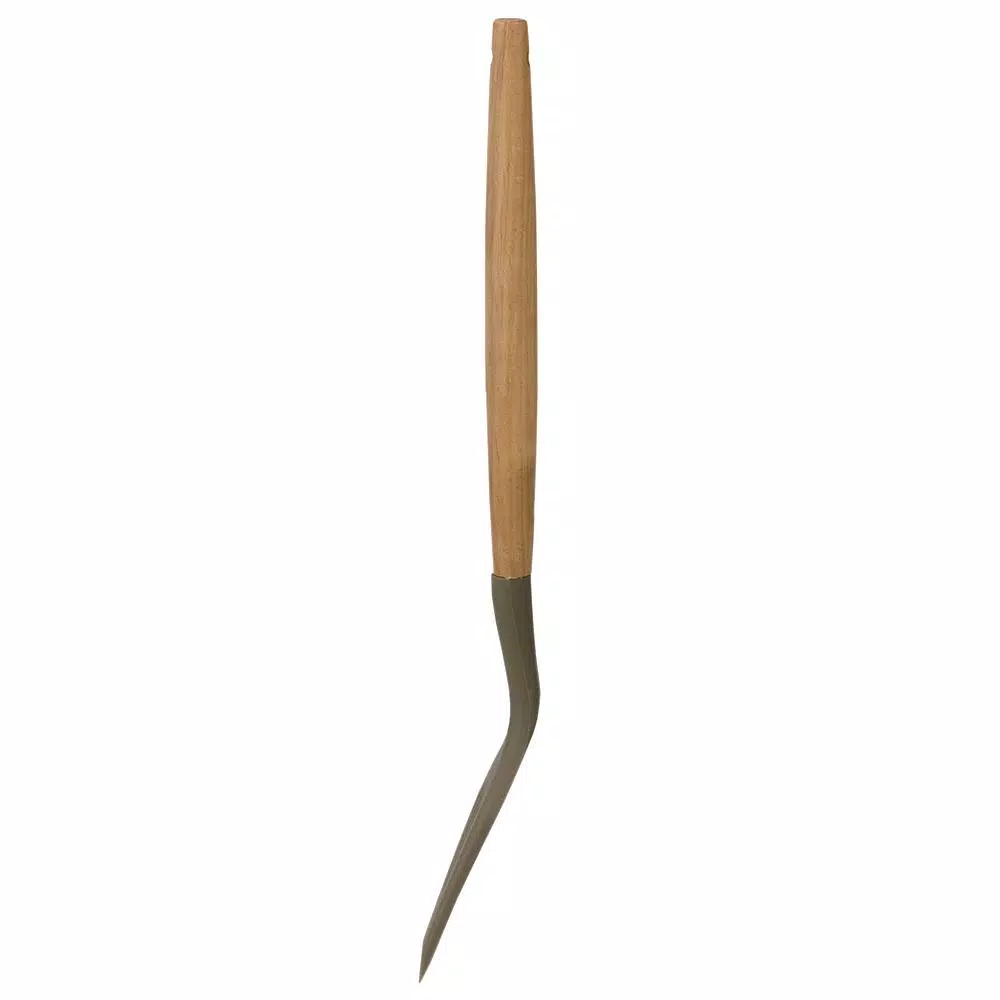 Home Basics Karina Grey Silicone Slotted Spatula with Beech Wood Handle - Heat Resistant & Non-Stick Safe