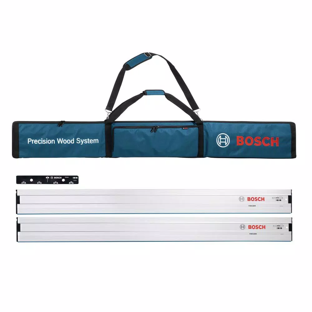 Bosch GKT13-225 6-1/2 in. 13 Amp Corded Track Saw Kit with 63 in. Aluminum Tracks and Carrying Bag