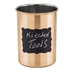 Old Dutch Copper Plated Stainless Steel Kitchen Tool Caddy with Chalkboard Surface thumbnail 1