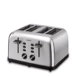 Boyel Living 1500W 4-Slice Wide Slot Toaster with Dual Independent Control Panels, Silver thumbnail 1