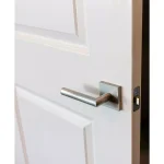 Delaney Hardware Solid Zinc Satin Nickel Privacy Lever for Bed/Bath thumbnail 2