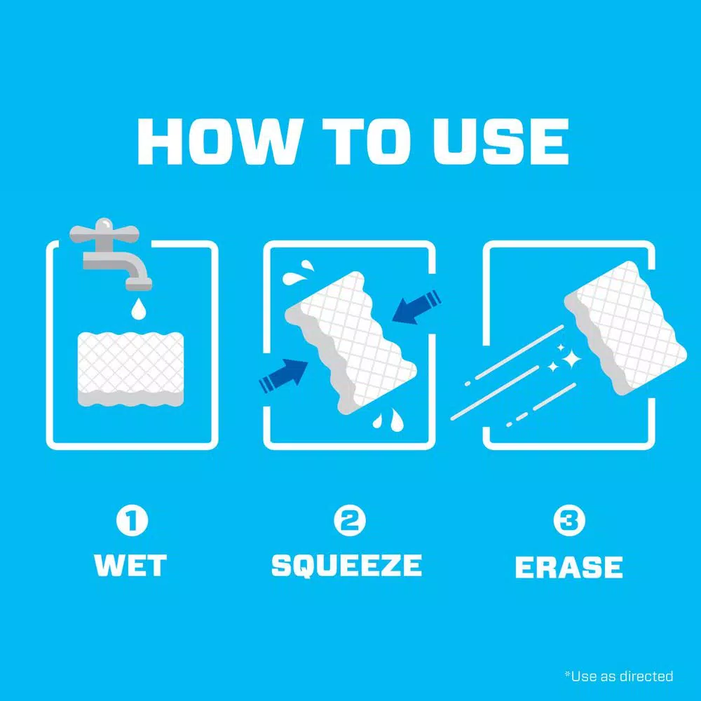 Mr. Clean Magic Eraser Extra Power Durable Scrubbers, 8-Pack (Case of 6)