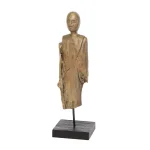 LITTON LANE Hand-Carved Natural Albizzia Wood Buddha Sculpture, 18 in. Tall thumbnail 2