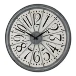 La Crosse Technology 20-Inch Alice Quartz Analog Wall Clock with Metal Antique Gray Frame thumbnail 2
