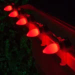 Wintergreen Lighting OptiCore C7 LED Red Smooth Opaque Christmas Light Bulbs, 25-Pack thumbnail 3
