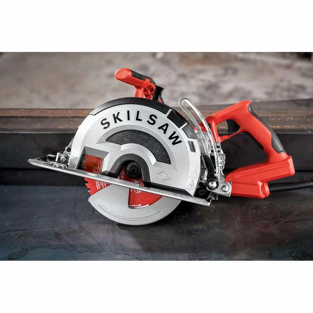 SKILSAW 8 in. Outlaw 15 Amp Corded Worm Drive Metal Saw with 42-Tooth Diablo Cermet Blade