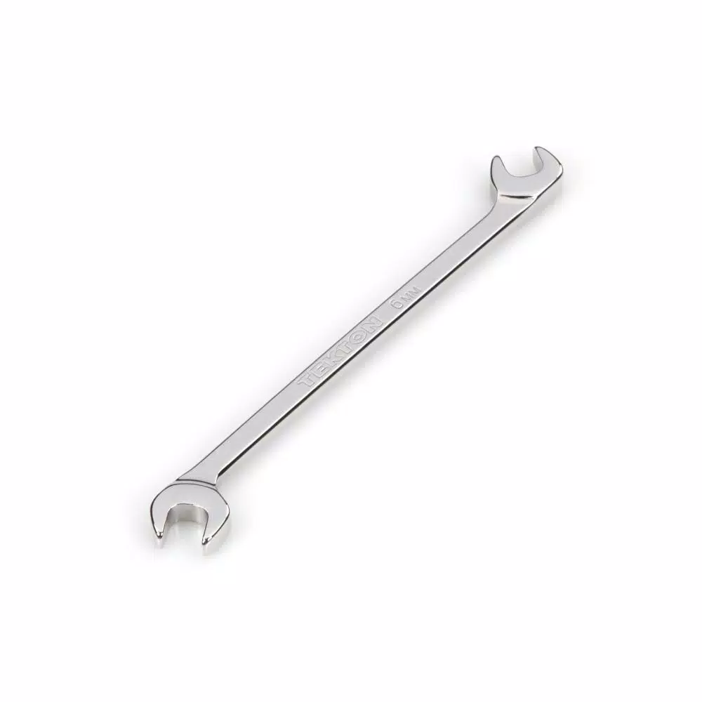 TEKTON 6 mm Angle Head Open End Wrench, 60° Offset, 4140 Chrome Moly Steel