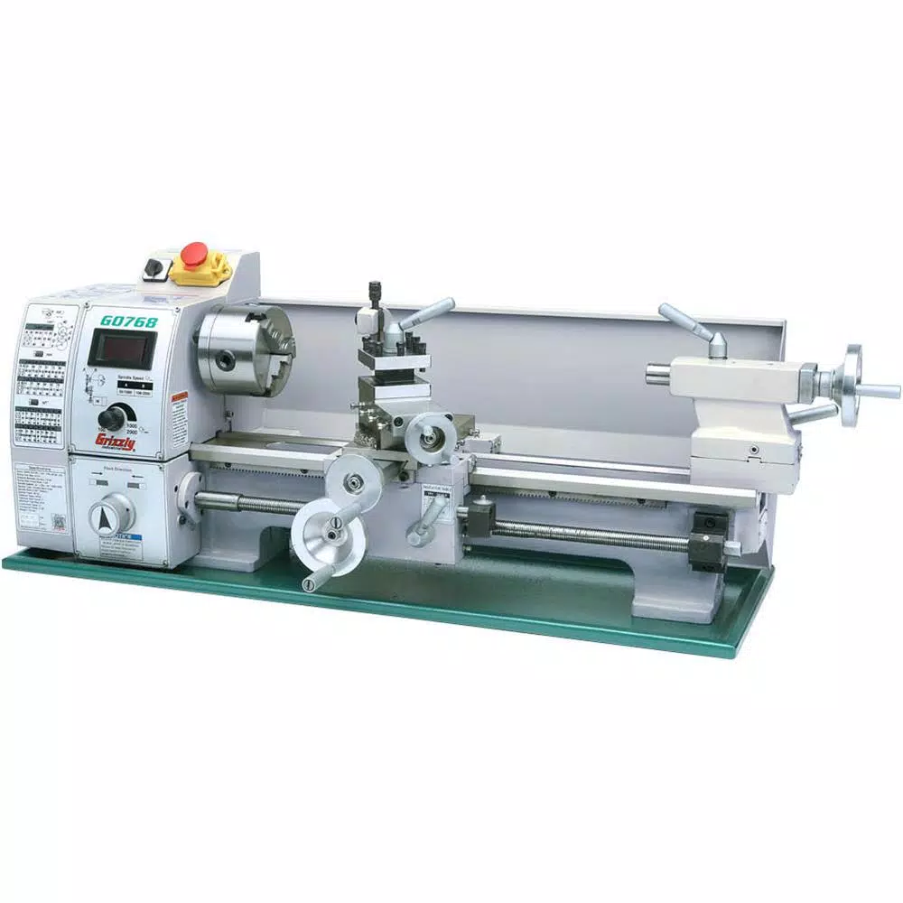 Grizzly Industrial 8 in. x 16 in. Variable-Speed Benchtop Lathe with Electronic Spindle Control