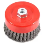Forney 6 in. Knotted Wire Cup Brush, 5/8 in.-11 Threaded Arbor thumbnail 4