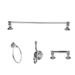 ARISTA Highlander Collection 4-Piece Bathroom Accessory Set in Chrome thumbnail 1