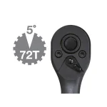 TEKTON 3/8 in. Drive 7 in. Composite Ratchet, 72-Tooth Oval Head thumbnail 4