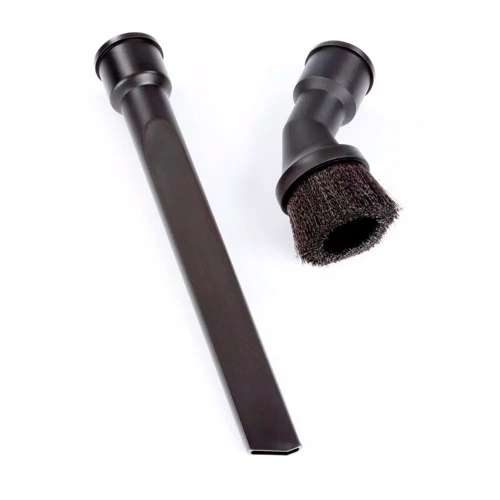 RIDGID 2-Piece Dusting Brush and Crevice Tool Attachment Kit for 1-1/4 in. to 1-7/8 in. Wet/Dry Vacuums