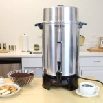 West Bend 100-Cup Silver Aluminum Commercial Coffee Urn with Automatic Temperature Control thumbnail 2