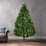 Noble House 7 ft. Norway Spruce Unlit Artificial Christmas Tree, Hinged Construction, 2231 Tips thumbnail 2