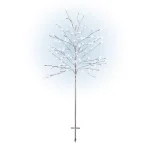 Alpine Corporation 58 in. Frosty Christmas Snowflake Tree with 120 Cool White LED Lights thumbnail 1