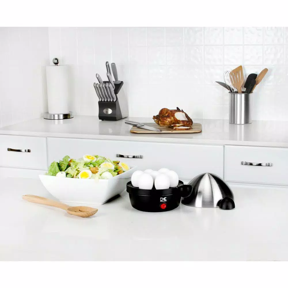 Kalorik 7-Egg Stainless Steel Egg Cooker with Poaching Tray