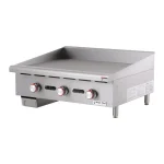 Magic Chef 48 in. Natural Gas Commercial Countertop Griddle, Stainless Steel thumbnail 2