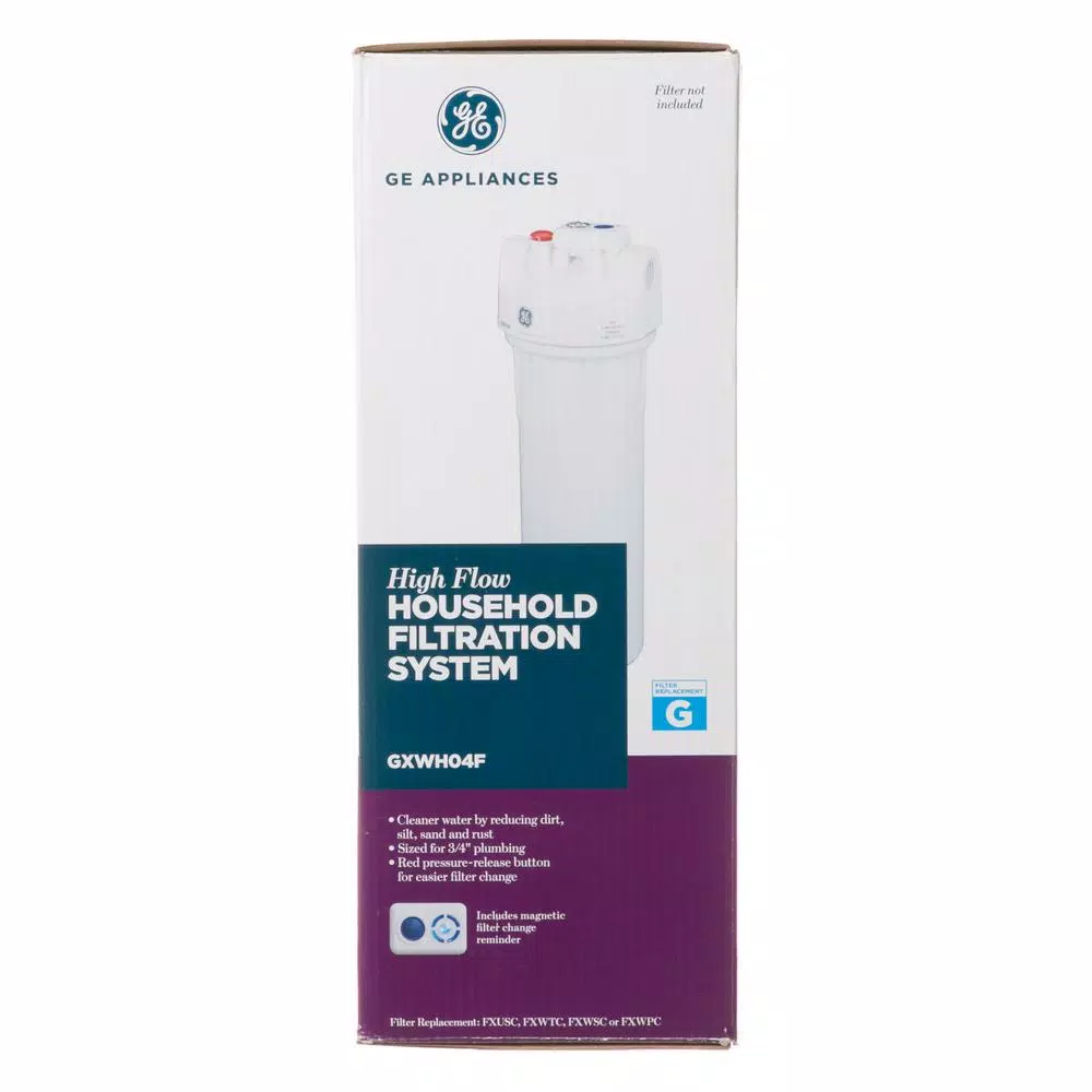 GE Whole House Water Filtration System - Sediment, Sand, and Rust Reduction