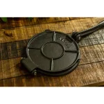 Alpha Living 7.5 in. Heavy Duty Cast Iron Tortilla Press thumbnail 7