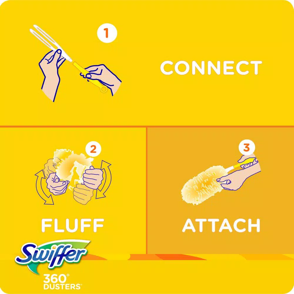 Swiffer Dusters Unscented Disposable Refills, 4 Pack (7-Count Each)