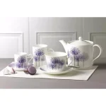 Unbranded Roy Kirkham Lucy Alliums Fine Bone China Mug Set of 6, 320ml, Made in England thumbnail 5