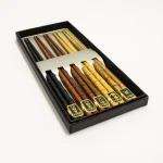 BergHOFF Bohemian Bamboo Chopsticks, Multi-Color Set of 5 Pairs thumbnail 1
