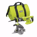 RYOBI 18V ONE+ Cordless Reciprocating Saw and 6-1/2 in. Circular Saw Combo Kit (Tools Only) thumbnail 1