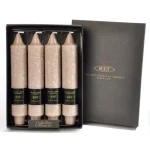 ROOT CANDLES 7 in. Timberline Collenette Taupe Taper Dinner Candles, Beeswax Enriched, Box of 4 thumbnail 1