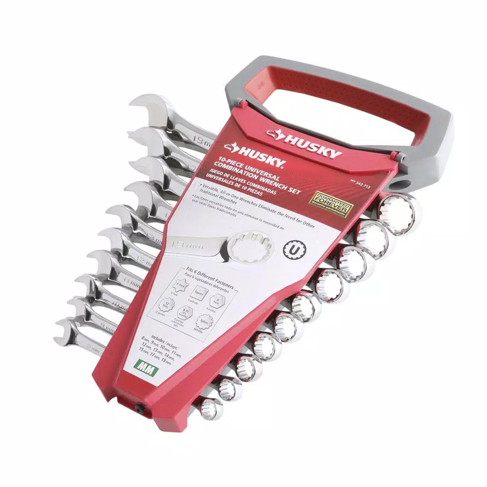 Husky 10-Piece Metric Universal Combination Wrench Set