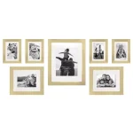 Stonebriar Collection Stonebriar Decorative Stamped Gold Metal Picture Frame Set, 7-Piece Gallery Wall Set thumbnail 1