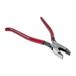 Klein Tools 9 in. Aggressive Knurl Ironworker's Pliers for Rebar Tie Wire thumbnail 6