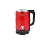 Americana 1.7L Red Cool Touch Stainless Steel Electric Kettle with Temperature Gauge thumbnail 1