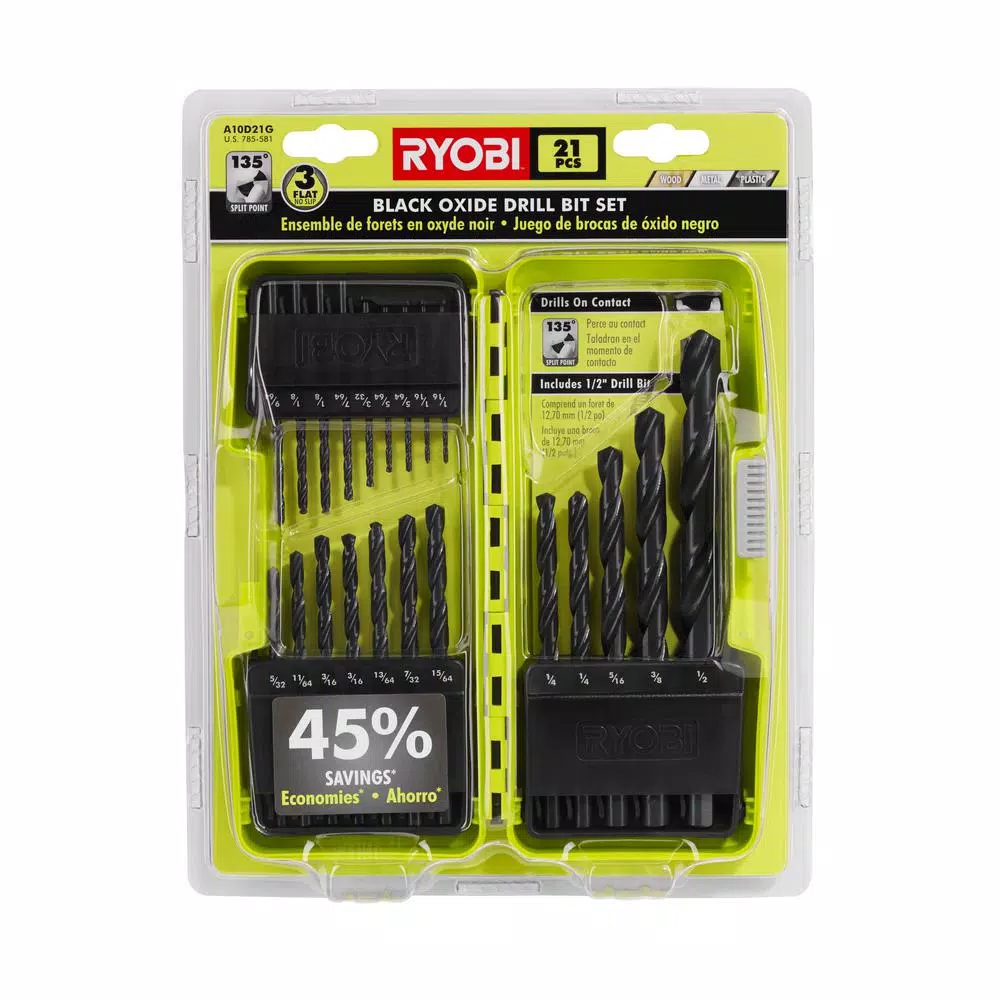 RYOBI 61-Piece Drill Bit and Impact Rated Driving Bit Set