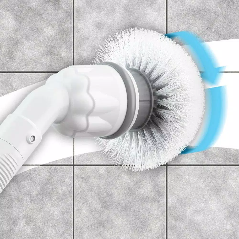 Clorox Scrubtastic 39 in. Multi-Purpose Powered Surface Scrubber with 3 Interchangeable Brush Heads