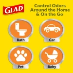Glad OdorShield Small Trash Bags, 4 Gal, Fresh Clean Scent, Quick-Tie, 26-Count (2-Pack) thumbnail 3