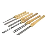 WEN 6-Piece Artisan Woodturning Chisel Set with HSS Blades and Ash Handles thumbnail 3
