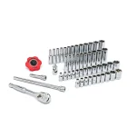 GearWrench 1/4 in. 120XP SAE/Metric 51-Piece Standard and Deep Socket Set thumbnail 4