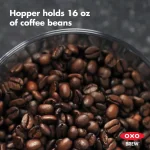 OXO Black Stainless Steel Burr Coffee Grinder with Integrated Scale, 12 oz. Capacity thumbnail 7