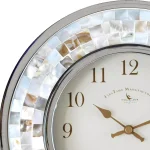 FirsTime and Co. Pearl Mosaic Wall Clock - Coastal Shell Design, 10.25 in. thumbnail 3