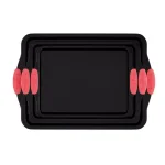 Classic Cuisine 3-Piece Nonstick Cookie Sheet Set with Silicone Handles thumbnail 2