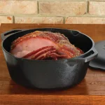 Lodge 7 Qt. Cast Iron Dutch Oven with Lid, Black thumbnail 2