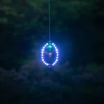 Alpine Corporation 3-Tier Hanging Christmas Ornaments with Chasing LED Lights, Indoor/Outdoor thumbnail 8